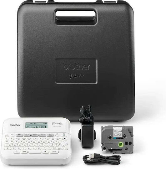 Brother P-touch Electronic Handheld Label Maker in White Color