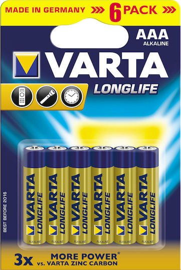 Varta LongLife Alkaline Batterien AAA 1.5V 6Stück