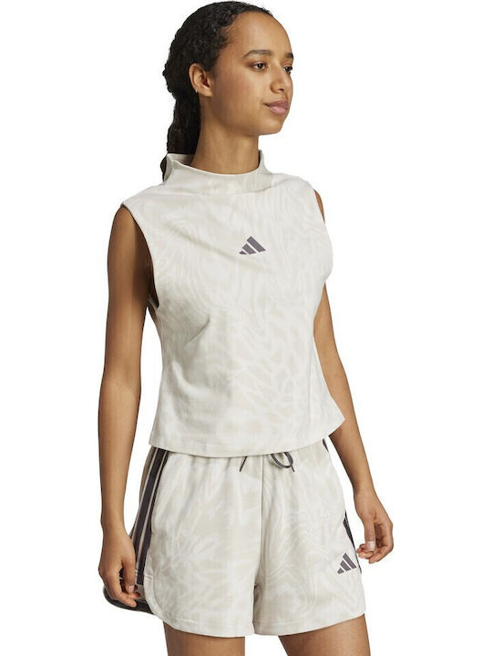 Women's Sports Sleeveless Blouse Beige