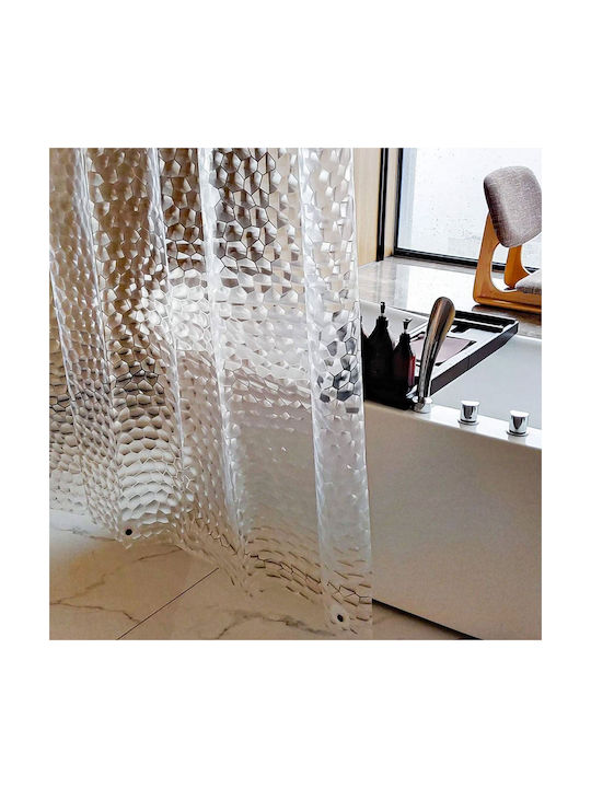Shower Curtain 180x180cm Clear