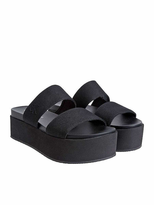 Γυναικεία Σανδάλια Flatforms Μαύρα