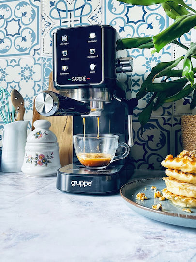 Gruppe Sapore Automatic Espresso Machine 1350W Pressure 20bar Black