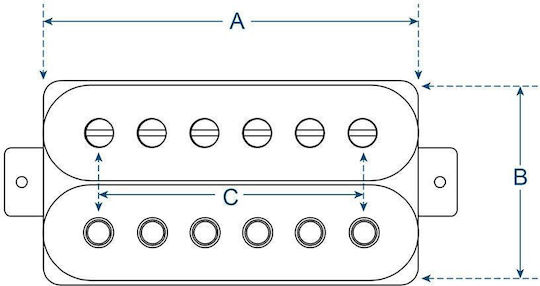 Boston Humbucker Gât Magnet Pasiv pentru Chitară electrică