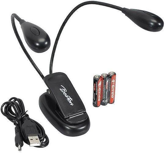 Msl504 Boston Music Stand Dual Twin Led Lights