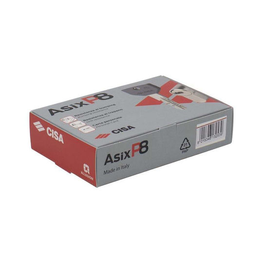 Cisa Lock Cylinder Security 80mm (40-40) with 5 Keys Silver