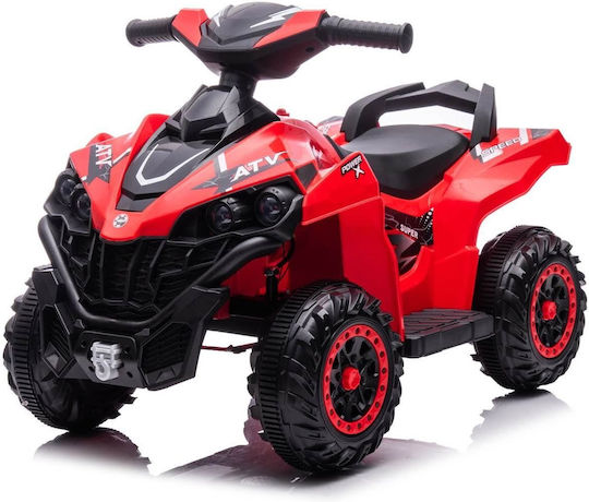 Kids Electric 12 Volt Red 4 Wheel Motorcycle For 3+ Years