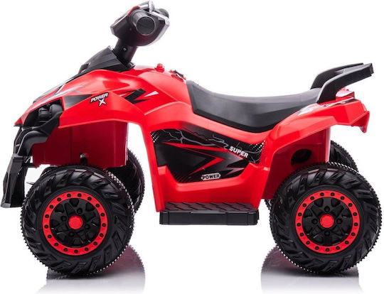 Kids Electric 12 Volt Red 4 Wheel Motorcycle For 3+ Years