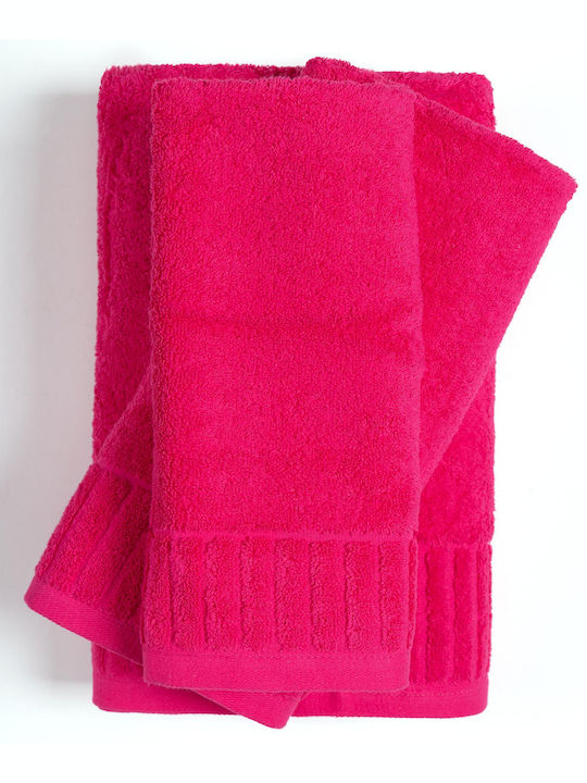 Silk Fashion Bath Towel Melody 75x150cm Fuchsia Weight 600gsm
