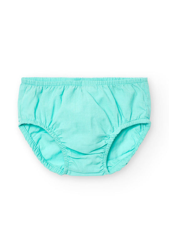 Children's Dress Short Sleeve Turquoise