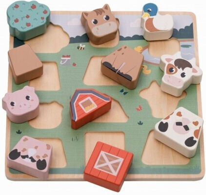 Wooden Kids Puzzle Pegged Free2play Farm FreeOn