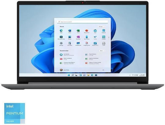 Lenovo IdeaPad 1 15IJL7 15.6" FHD (Pentium Quad Core-Argintiu N6000/4GB/128GB SSD/W11 S) (Tastatură US)