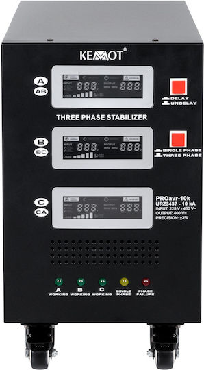Kemot Proavr-10k Automatic Three-phase Voltage Stabilizer