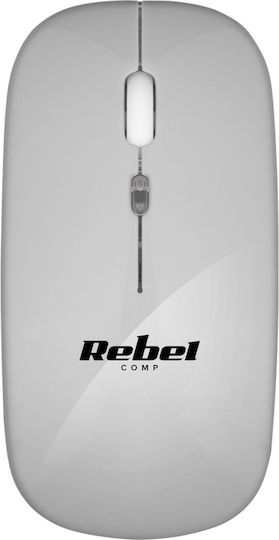 Rebel WM210 Ασύρματο Ποντίκι Ασημί