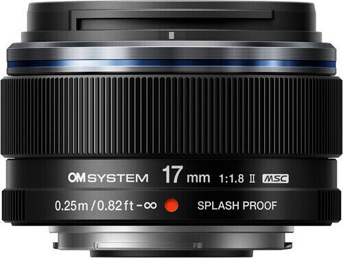 Olympus Camera Lens M.zuiko Digital 17mm F/1.8 Fixed for Micro Four Thirds (MFT) Mount Black