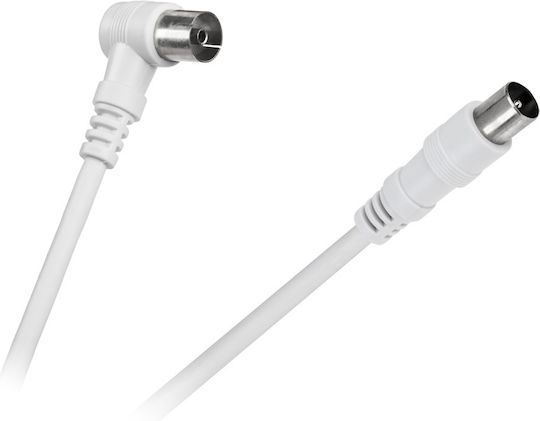 Cabletech Καλώδιο Κεραίας Coax male - Coax female Λευκό 10m (KPO2740F-10) 1τμχ