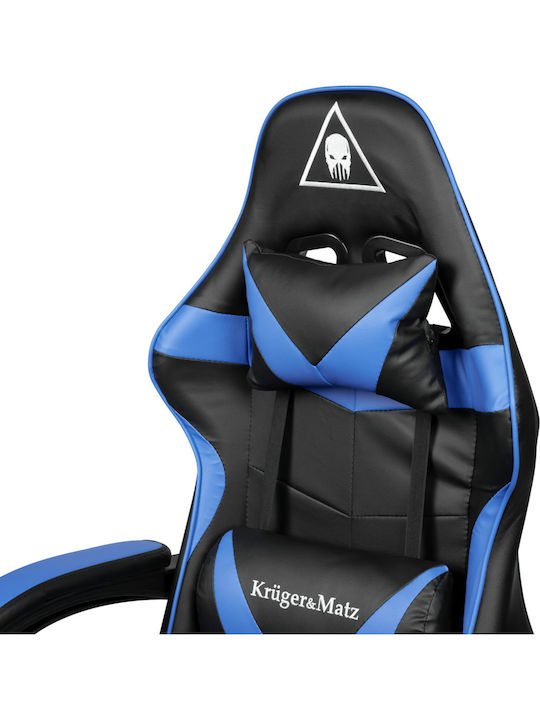 Kruger & Matz Warrior GX-150 Геймърски стол с подлакътник Черно / Синьо