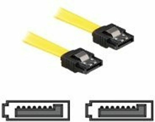 DeLock 7-Pin SATA II - 7-Pin SATA II Cable 50cm Κίτρινο (82477)