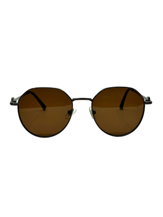 SeeVision Unisex Sunglasses with Black Metal Frame and Black Polarized Lens 4K35-BLACK/BLAC-ONESIZE-56042-50142