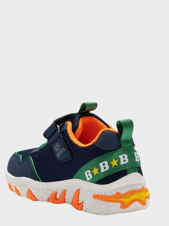 Kids Sneakers with Scratch & Lights Blue