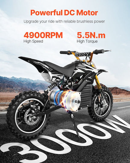 Vevor Ηλεκτροκινητήρας Μέγιστων Στροφών 4900rpm 72V
