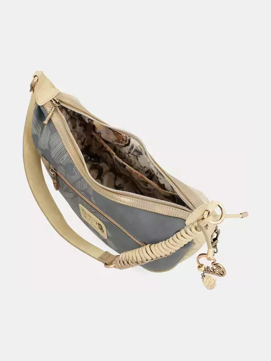 Damen Hobo Tasche Beige