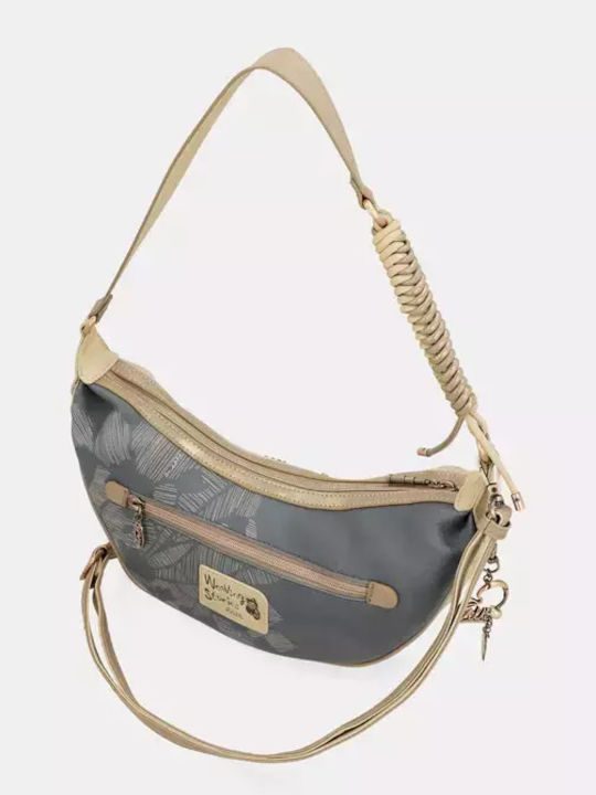 Damen Hobo Tasche Beige