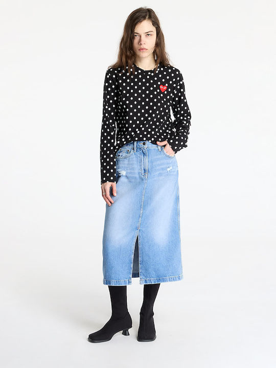 Midi Пола Denim