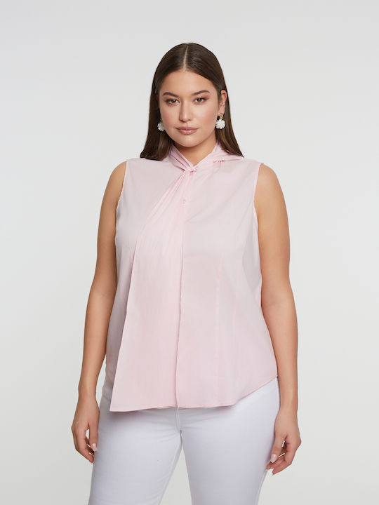 Damen Denim Hemd Rosa