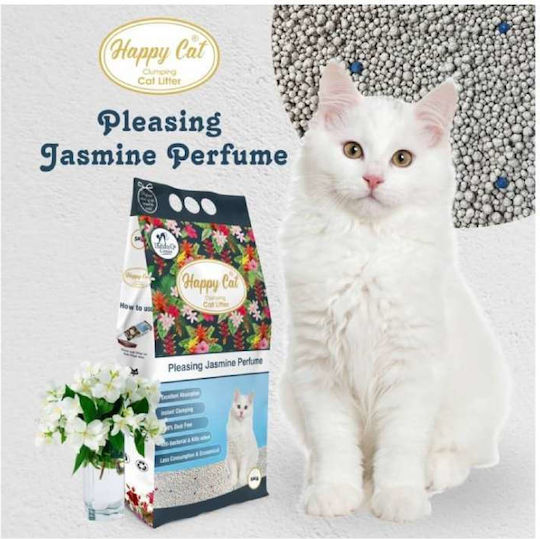 Happy Cat Бентонитен котешки пясък с аромат Флорален 5лт