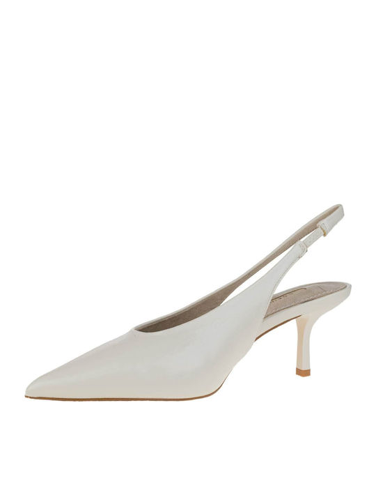 Pumps mit Riemchen Beige