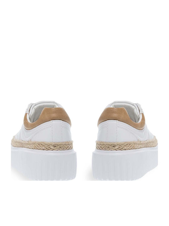 Γυναικεία Flatforms Sneakers Λευκά