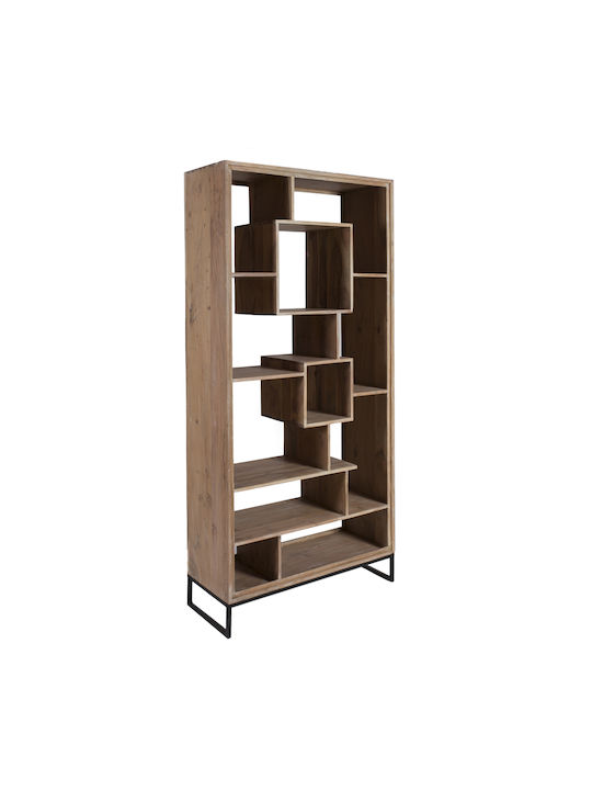Bibliothek Attari Weiß Patina 100x41x210cm 720-1308-Weiß