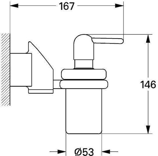 Grohe Dispenser Γυάλινο Ασημί