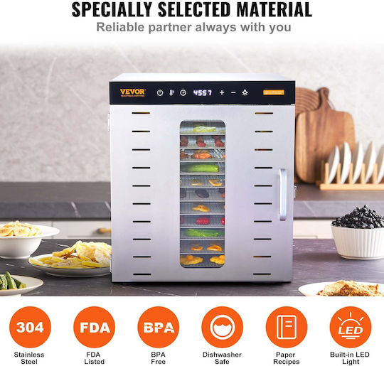 Vevor Commercial Food Dryer & Dehydrator 10-Tray 1000W