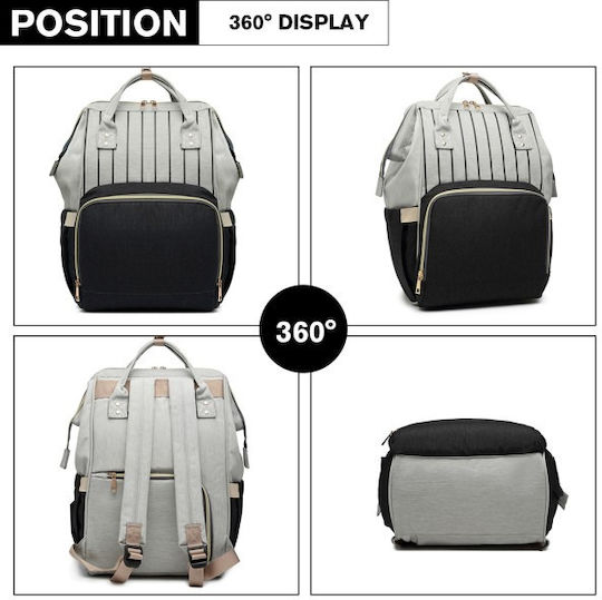 Miss Lulu Diaper Bag Black