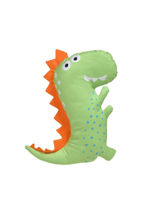 Dinosaur Decorative Pillow Green Design 30x40cm Polyester