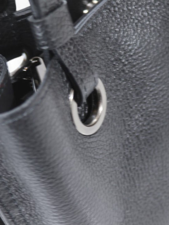Leather Women's Bag Tote Handbag Black