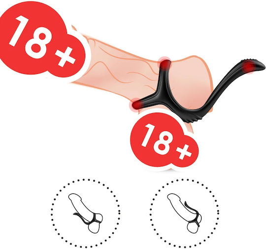 Toyboy Soft Stretchy 3 In 1 Cock Ring Taint Teasing Tail Κωδικός Προϊόντος Sw-62273