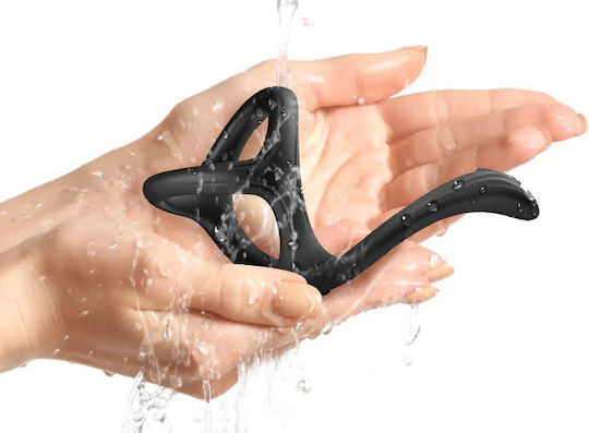 Toyboy Soft Stretchy 3 In 1 Cock Ring Taint Teasing Tail Κωδικός Προϊόντος Sw-62273