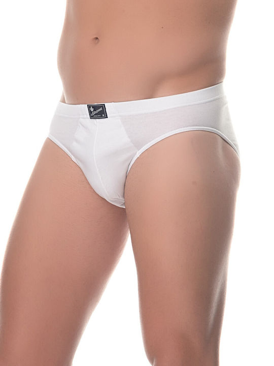 Slipuri pentru bărbați White 1Pachet