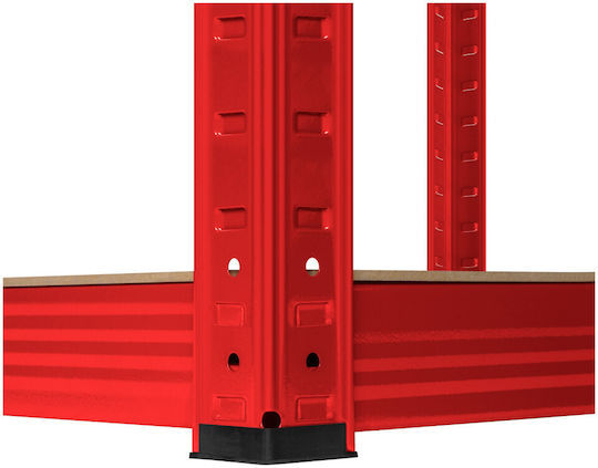 Rebel Dexion Regal Verzinkt 90x40x180cm mit 5 Regalen Gesamtbelastbarkeit 750kg