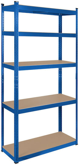 Rebel Dexion Shelf Galvanized 90x40x180cm With 5 Shelves Total Load Capacity 750kg