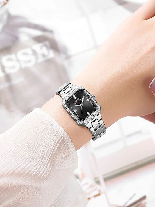 Curren Women's Watch with Silver Metal Bracelet
