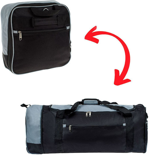 Geantă de voiaj 84lt Negru cu roți Textil L82xW32xH32cm