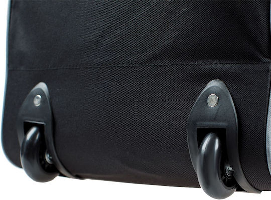 Geantă de voiaj 84lt Negru cu roți Textil L82xW32xH32cm