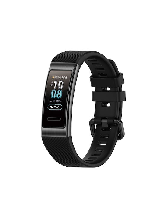 Каишка Силикон Черен (Huawei Band 3, Huawei Band 4 Pro)