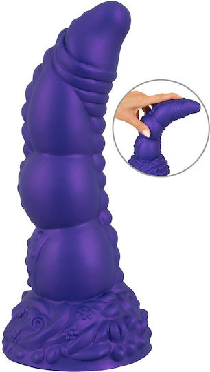 You2Toys Glass Dildo With Suction Cup Purple 22.5cm