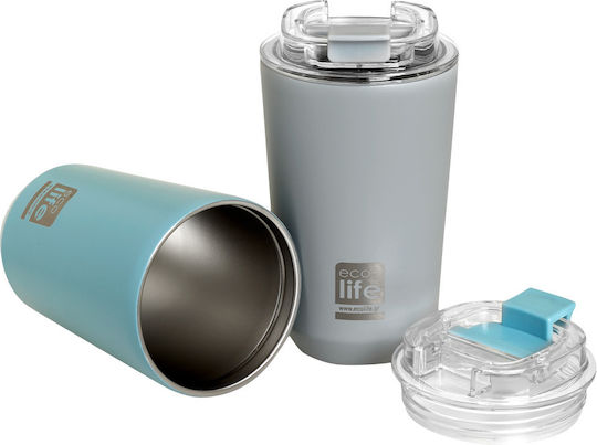 Ecolife Coffee Cup Glass Thermos Stainless Steel BPA Free 360ml Ecolife