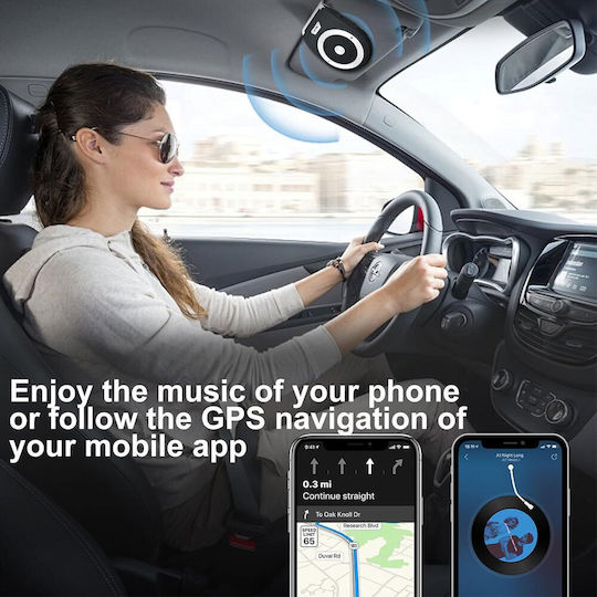 Bluetooth-Freisprecheinrichtung Auto Wireless Kfz-Ladegerät 2-Port USB-A Schwarz