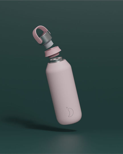 Chilly's Series 2 Stainless Steel Thermos Bottle BPA Free 500ml Pink